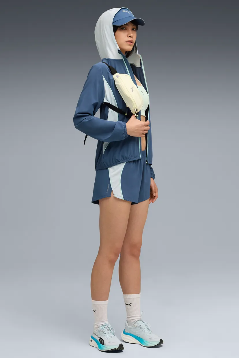 Жіноча синя вітровка VELOCITY Woven Running Jacket Women 4