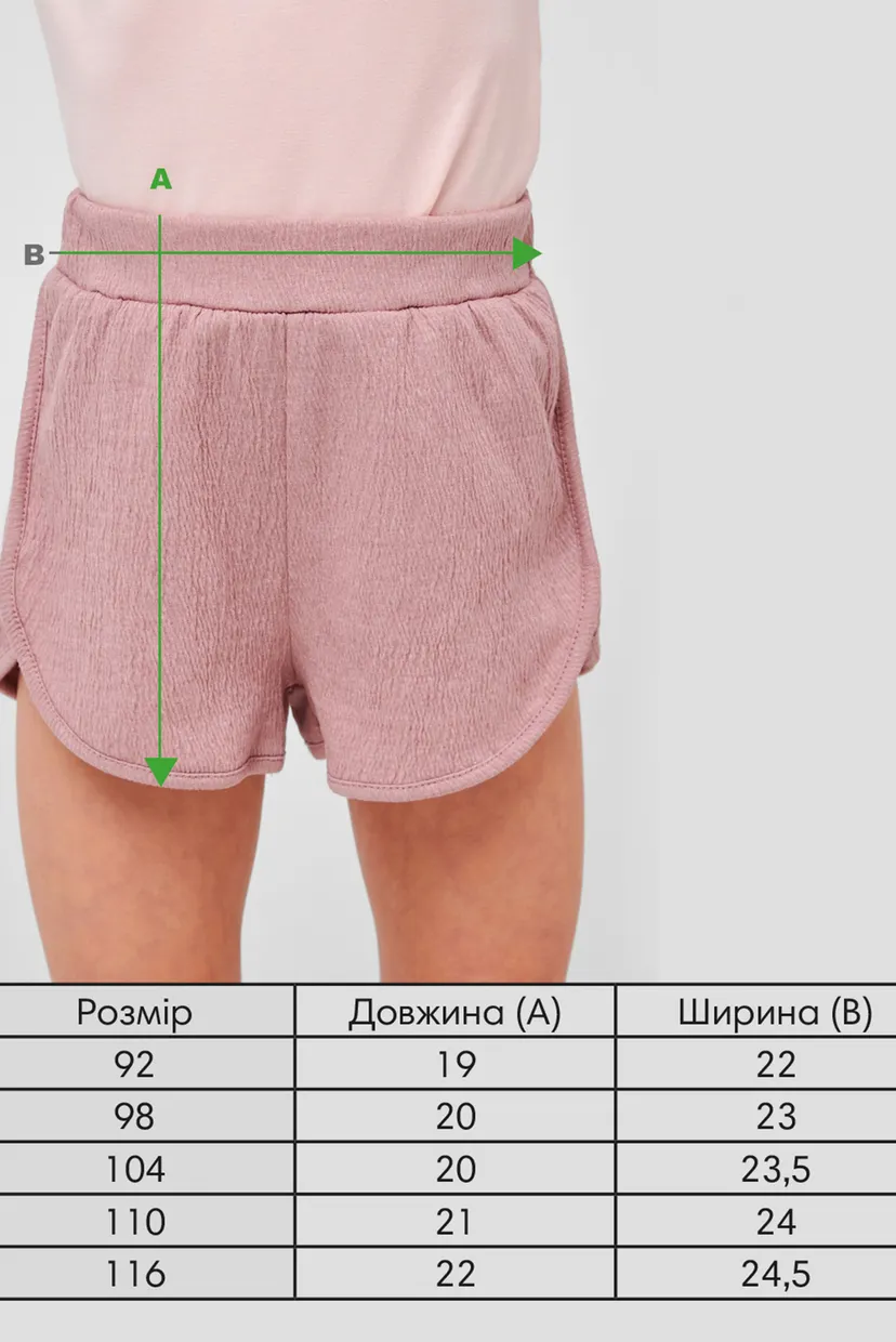 Дитячі рожеві шорти 5