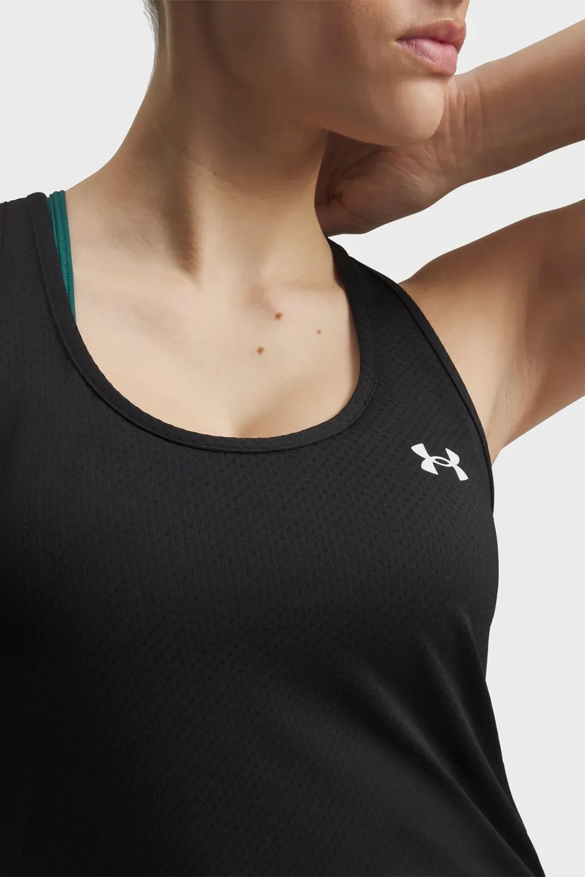 Женская черная майка Tech Mesh Racer Tank 3