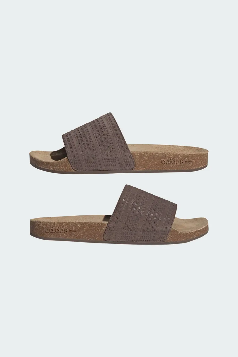 Коричневые слайдеры Adilette 7