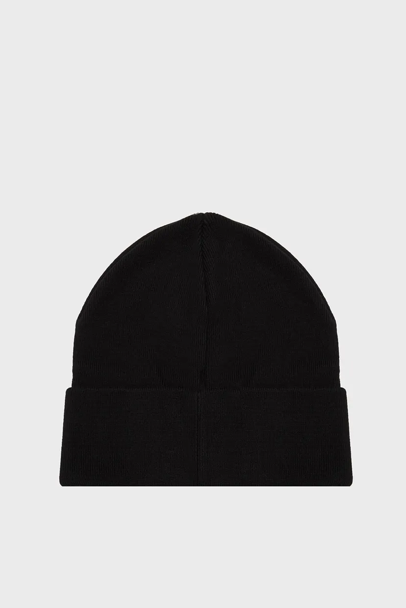 Мужская черная шапка MONOGRAM BEANIE 3