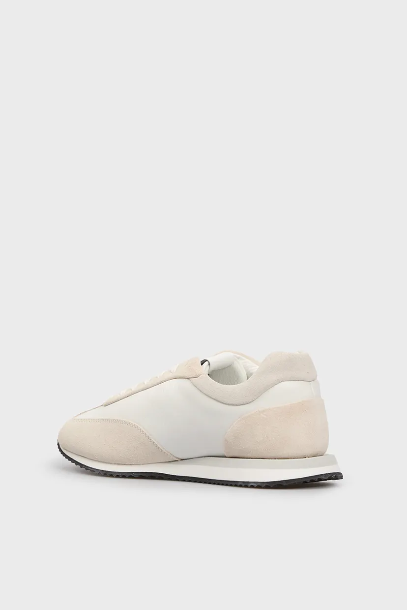 Жіночі білі шкіряні кросівки RUNNER LACE UP - LTH SUE MIX 5