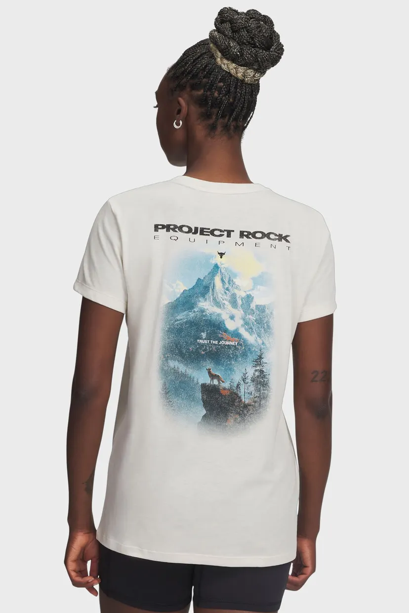 Женская белая футболка Pjt Rck Graphic SS 2 3