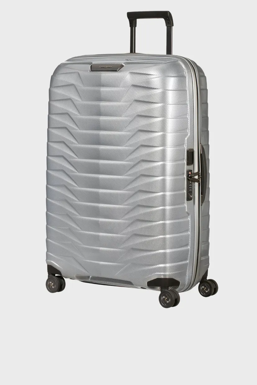 Сіра валіза 75 см PROXIS SILVER 3