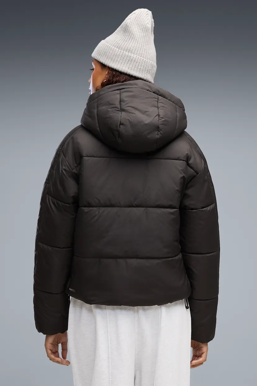 Жіноча чорна куртка Essentials Relaxed Hooded Padded Jacket Women
