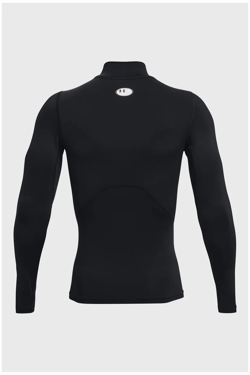 Мужской черный лонгслив UA HG Armour Comp Mock LS 6