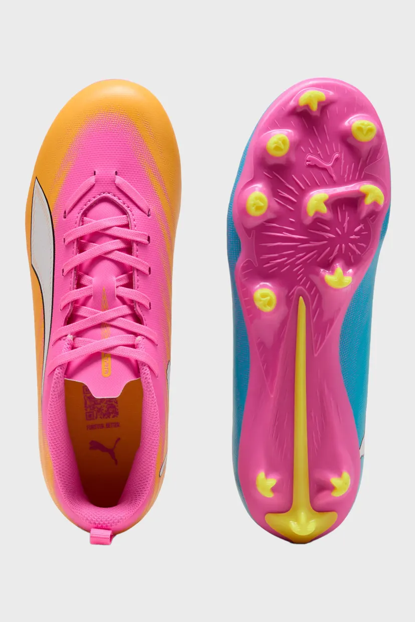Детские розовые бутсы ULTRA 6 PLAY FG/AG Football Boots Youth 4