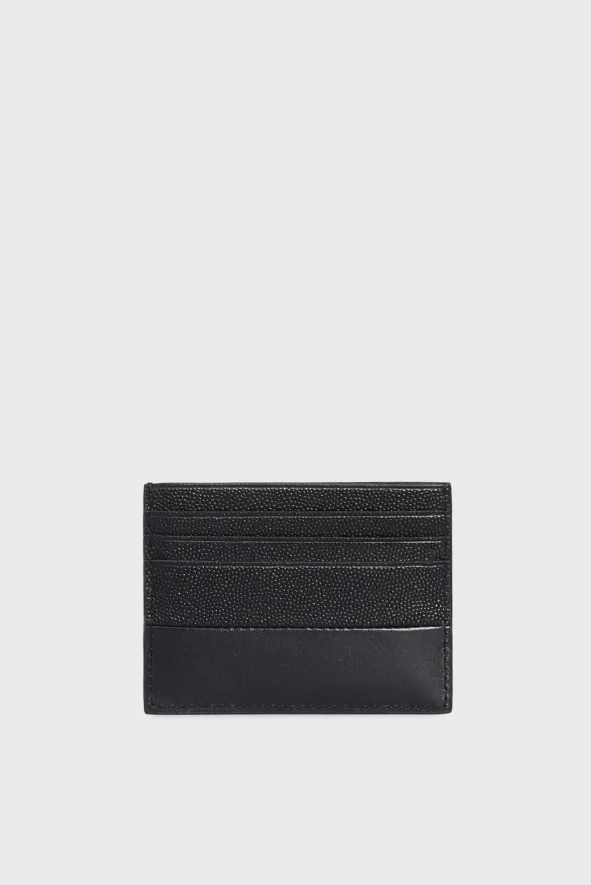 Чоловічий чорний шкіряний кардхолдер CK MUST CARDHOLDER 6CC 4