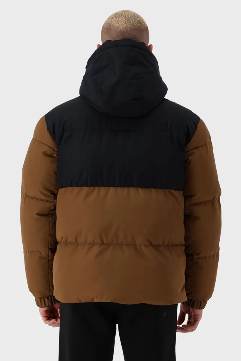 Чоловіча коричнева лижна куртка FIX HOOD FEEL WARM 4