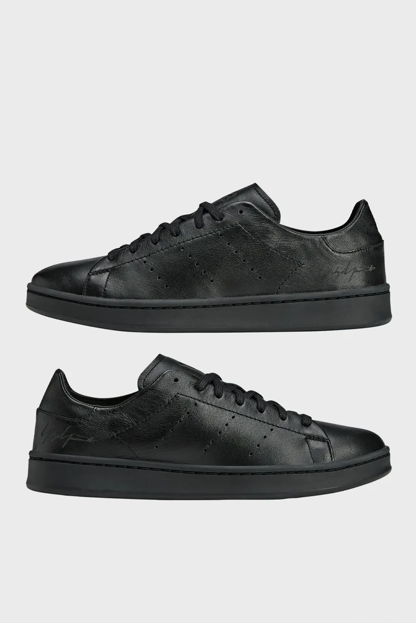 Чорні шкіряні снікерси Y-3 Stan Smith 6