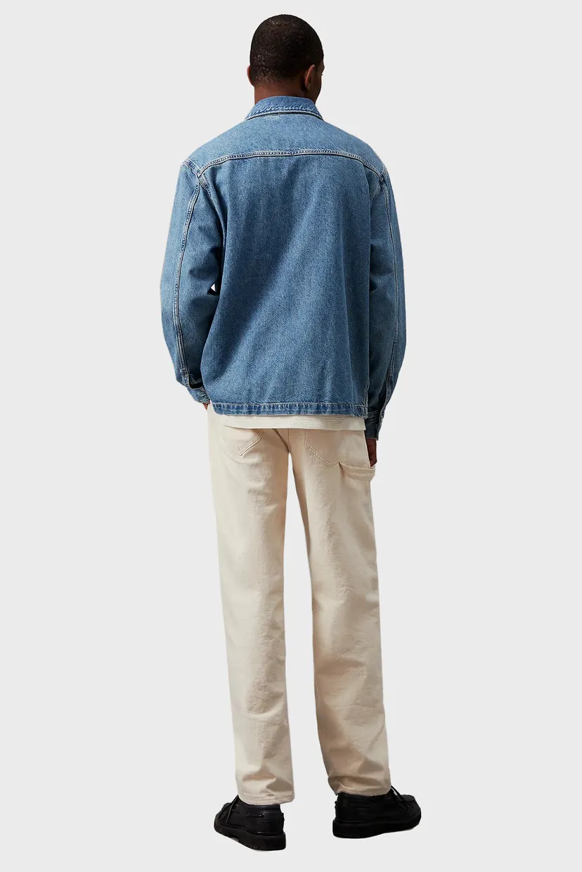Чоловіча синя джинсова сорочка ZIPPER DENIM SHIRT JACKET 3