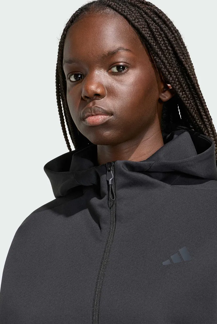 Женское черное худи ADIDAS Z.N.E. FULL ZIP 4