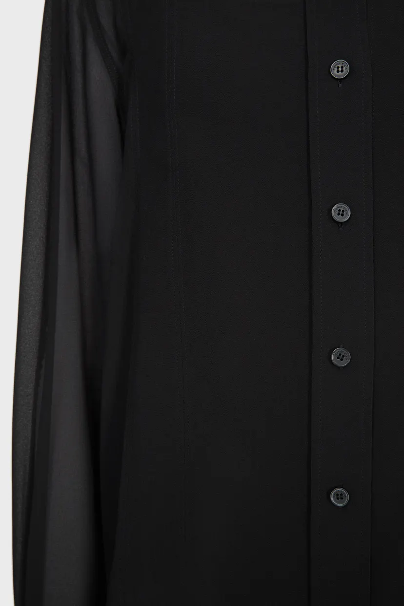 Жіноча чорна блуза GEORGETTE CUT OUT BLOUSE 4