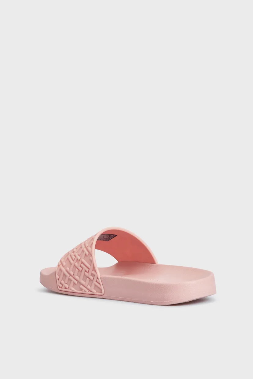 Жіночі рожеві слайдери з візерунком TH MONOGRAM POOL SLIDE 5
