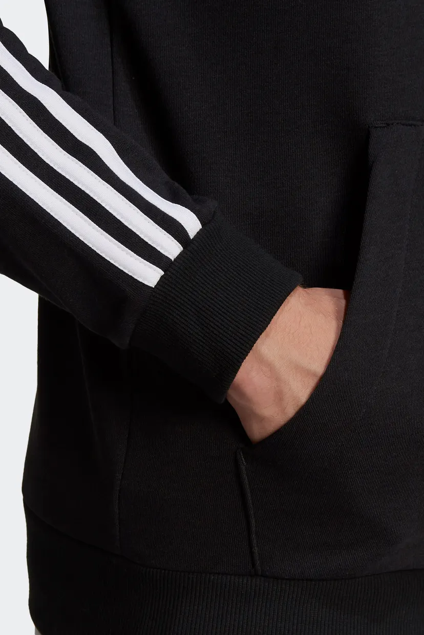 Чоловіче чорне худі Essentials 3-Stripes 6
