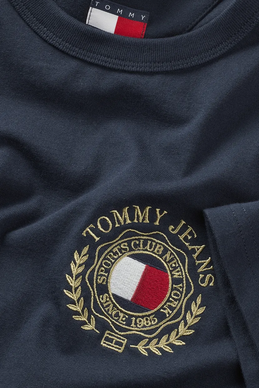 Чоловіча темно-синя футболка TJM REG TOMMY CREST 5