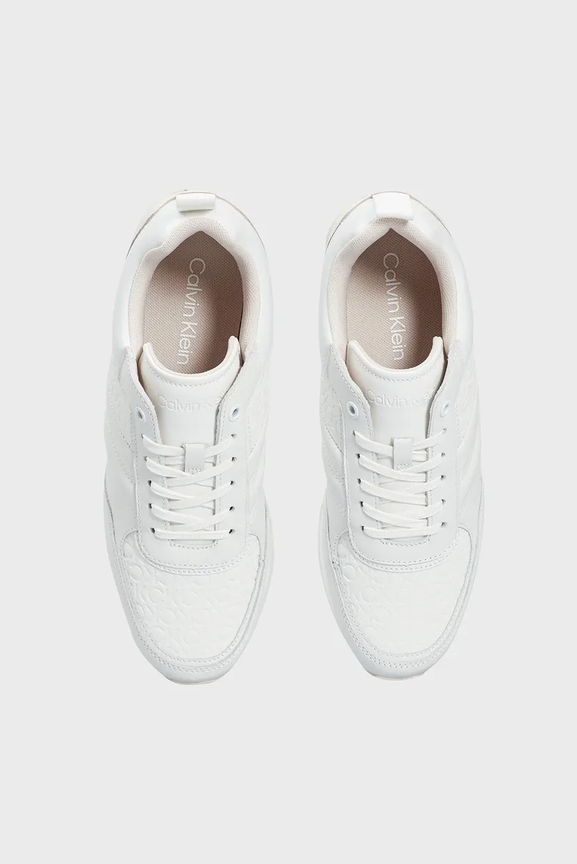 Жіночі білі шкіряні кросівки RUNNER LACE UP 4