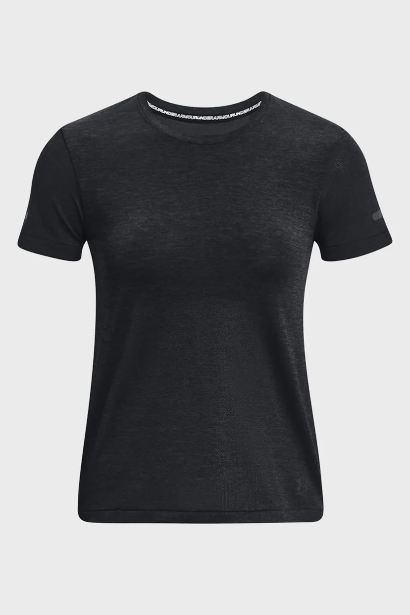 Жіноча чорна футболка UA Seamless Stride SS 5