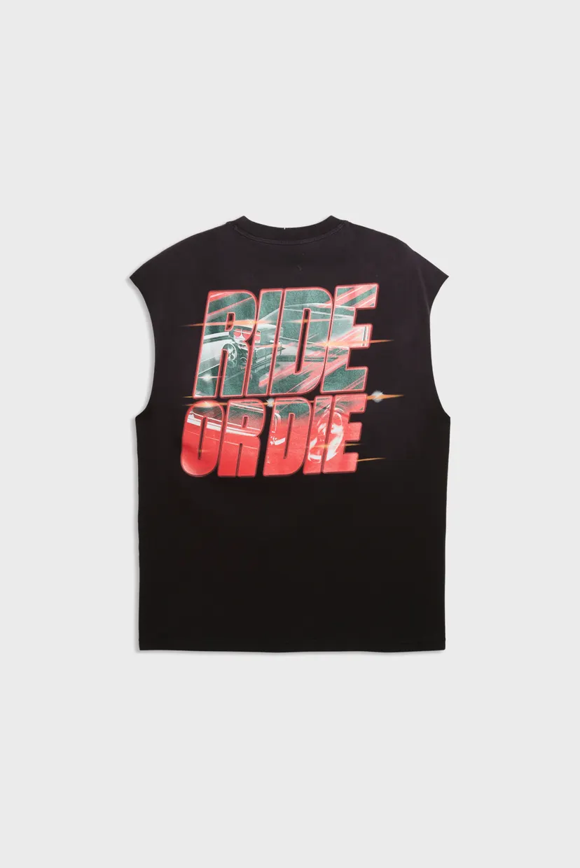 Мужская черная майка PUMA x FAST & FURIOUS Cut-Off Tee Relaxed Men 5