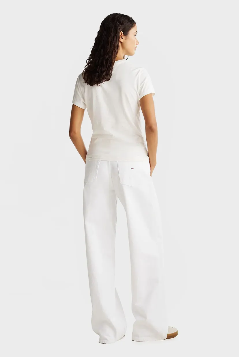 Жіноча біла футболка TJW SLIM ESSENTIAL LOGO TEE EXT 3