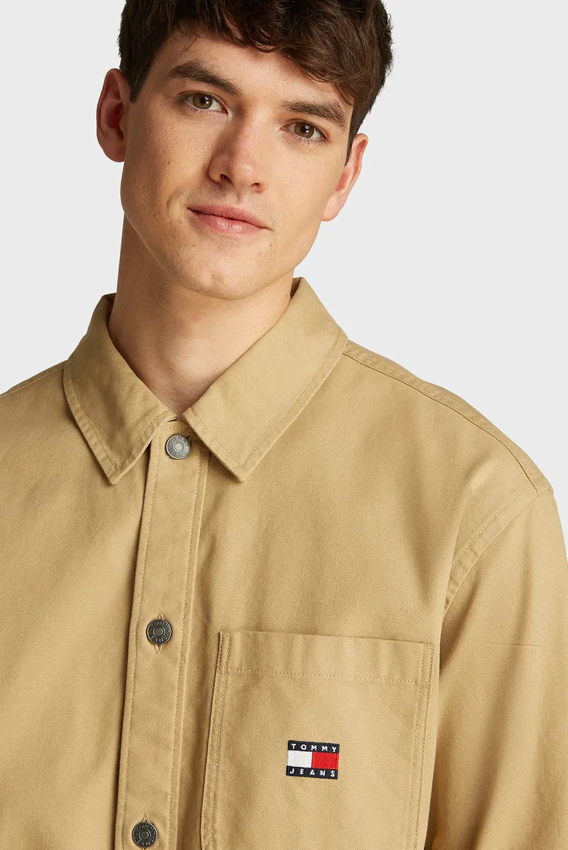 Чоловіча бежева сорочка TJM ESSENTIAL OVERSHIRT EXT 4