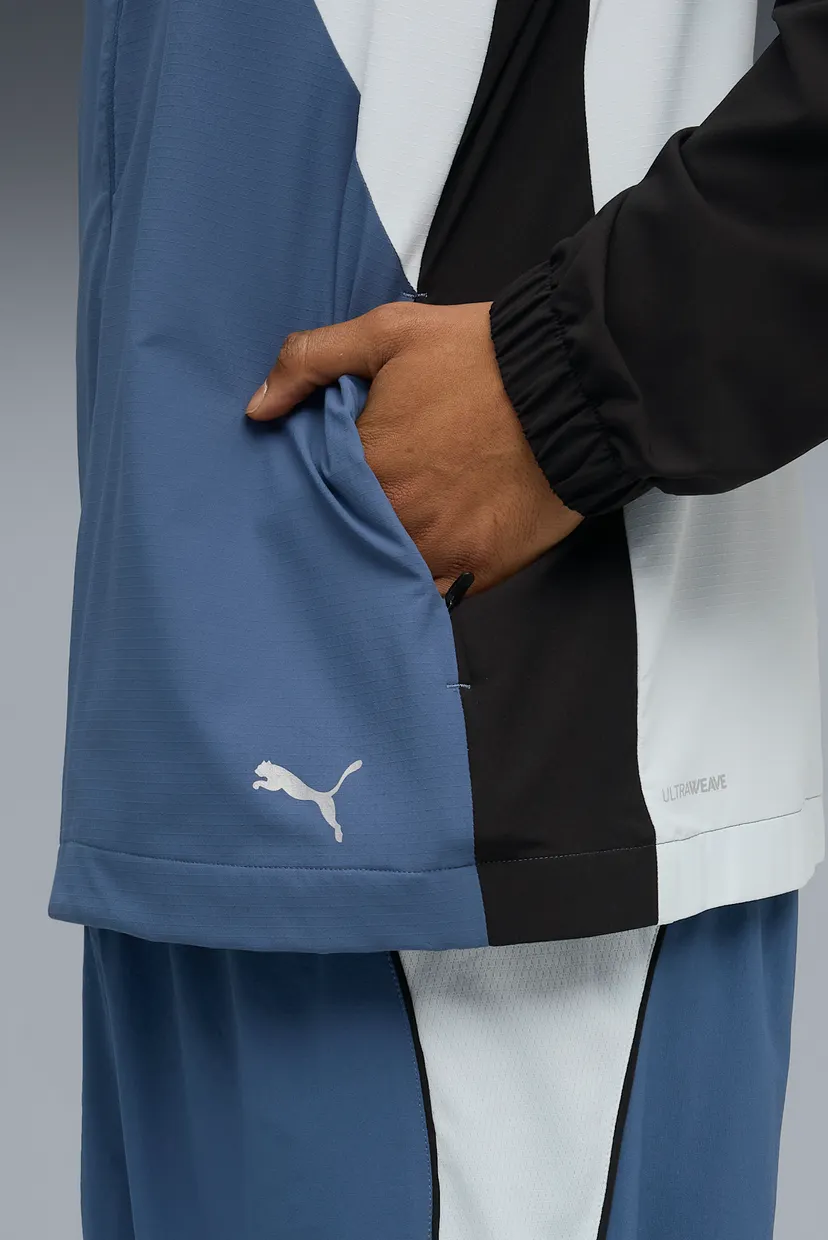 Мужская синяя ветровка RUN ULTRAWEAVE Hooded Jacket Men 4