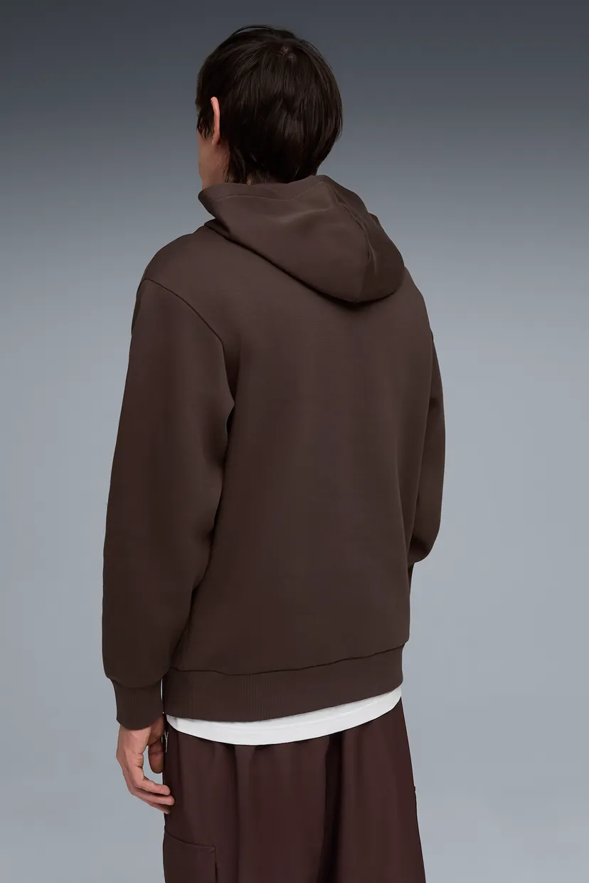 Чоловіче коричневе худі Essentials Elevated Cat Logo Relaxed Hoodie Men 3