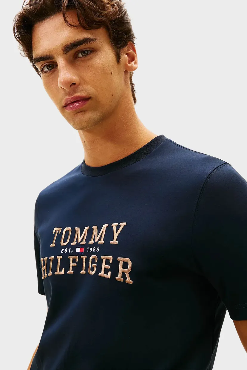 Чоловіча темно-синя футболка ICON INTERLOCK TEE 4
