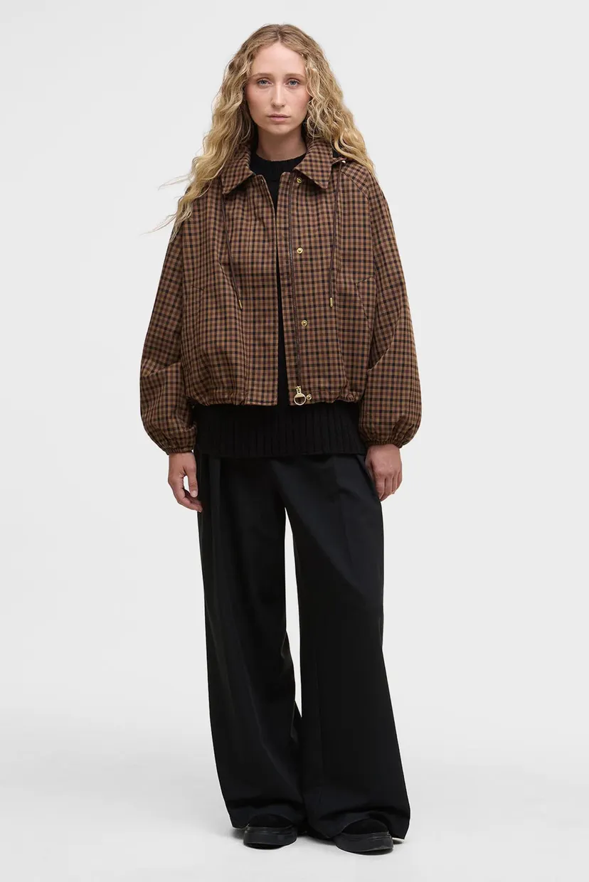 Женская коричневая куртка в клетку Barbour LSP0256BR51 — MD-Fashion