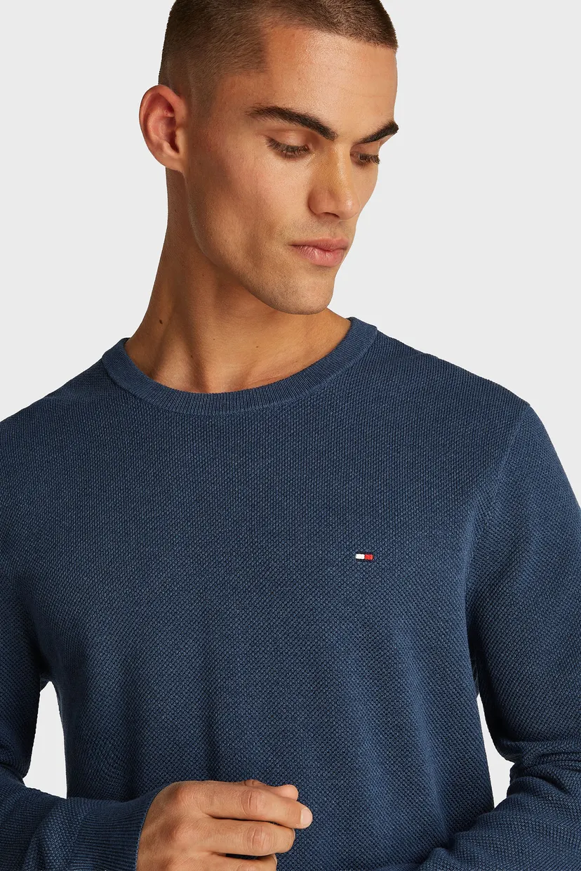 Чоловічий темно-синій джемпер ESSENTIAL STRUCTURE CREW NECK 4