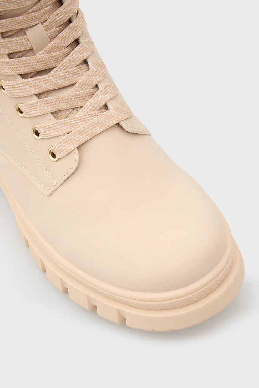 Дитячі бежеві черевики LACE-UP 4
