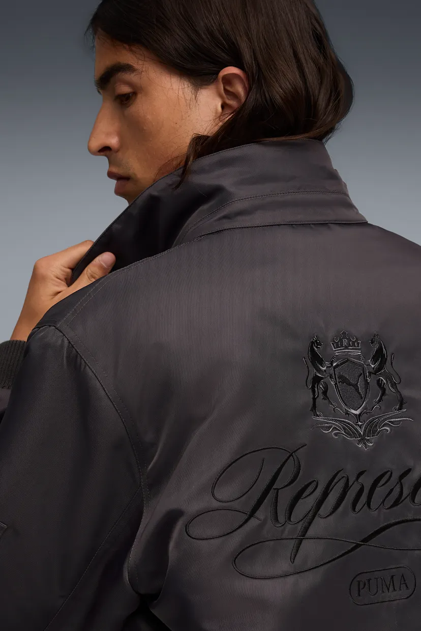 Мужской темно-серый бомбер PUMA x REPRESENT Bomber Jacket Men 5