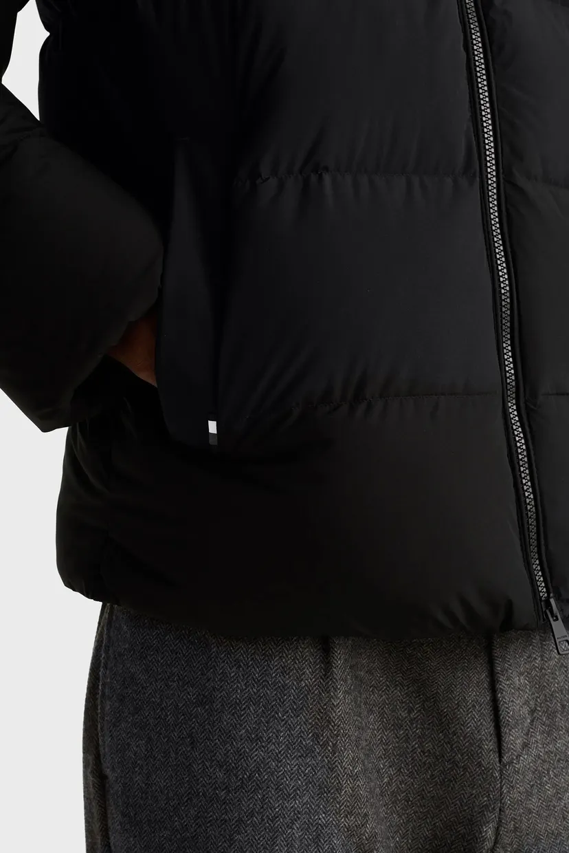 Чоловічий чорний пуховик DOWN HOODED PUFFER JACKET 5