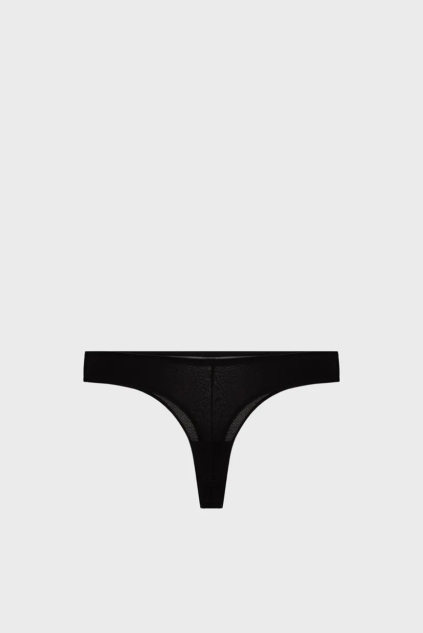 Жіночі чорні трусики THONG 7