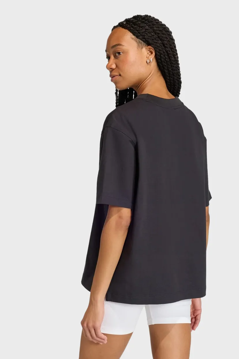 Женская черная футболка Essentials Linear Oversized 3