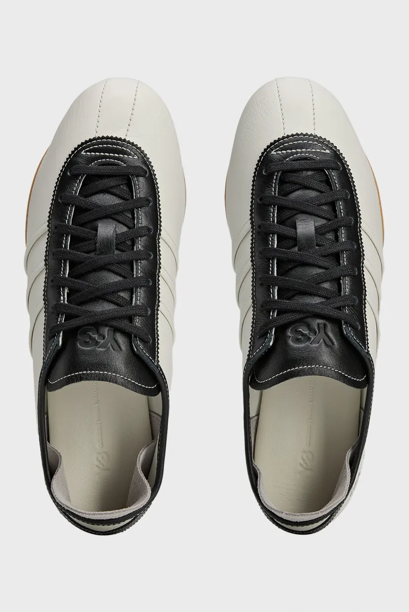 Сірі шкіряні кросівки Y-3 Tokyo adidas JR6645 — MD-Fashion