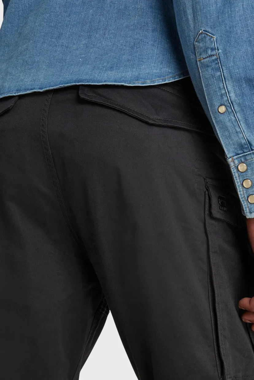 Мужские черные шорты Rovic Zip Ralaxed G-Star RAW D08566,5126 — MD