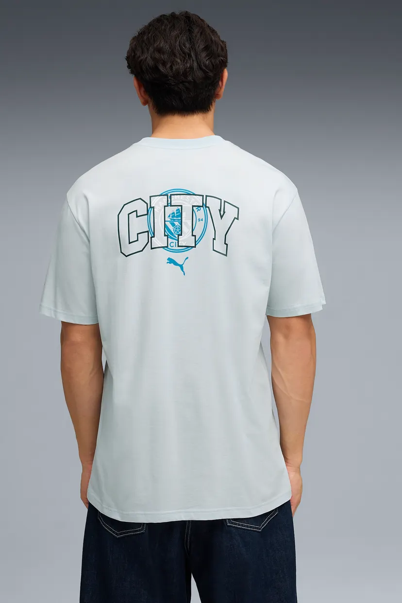 Мужская голубая футболка Manchester City ftblCulture Relaxed Tee Men 3