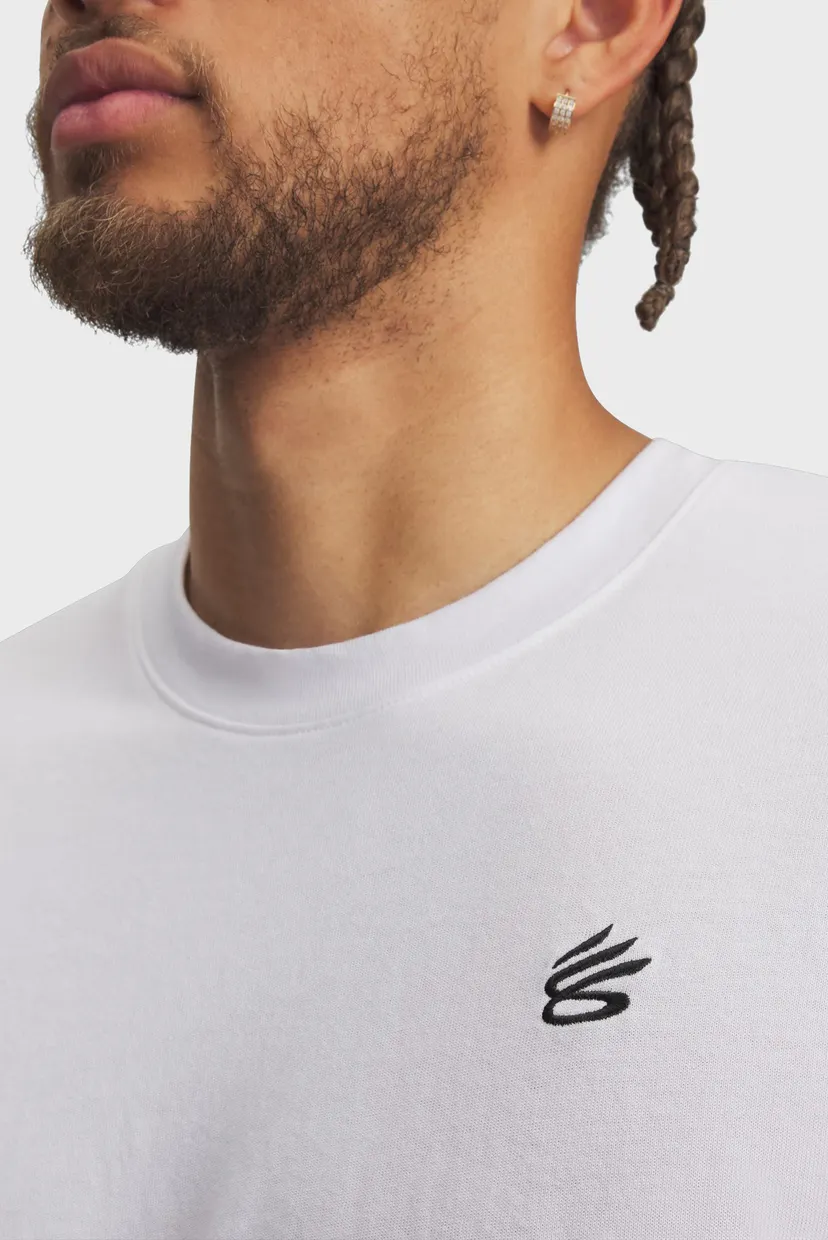 Чоловіча біла футболка Curry LC Logo Tee-WHT 3