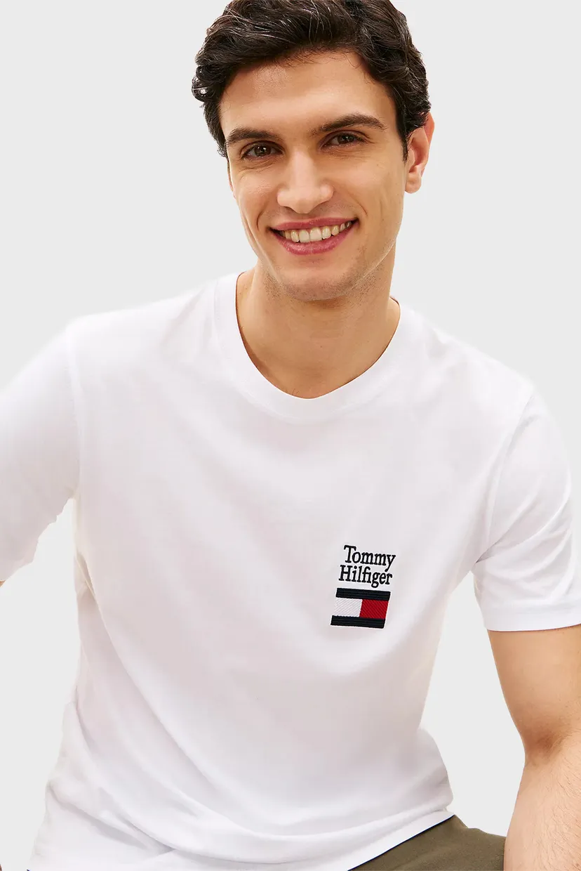 Чоловіча біла футболка BRAND LOVE TEXT 4