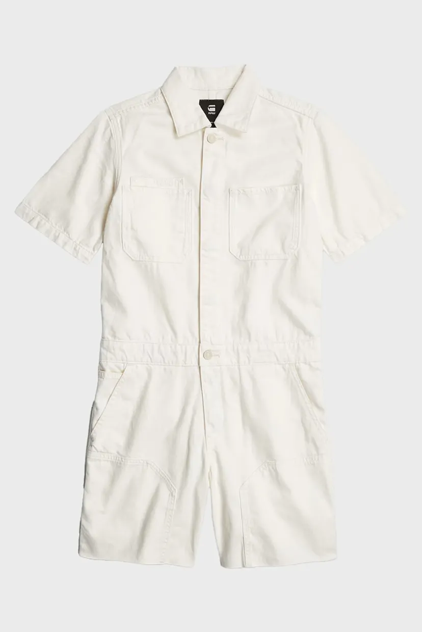 Жіночий білий комбінезон Painter Short Overall s/s Wmn 5
