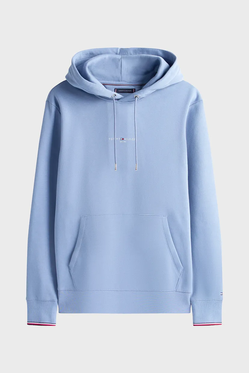 Чоловіче блакитне худі TOMMY LOGO TIPPED 4