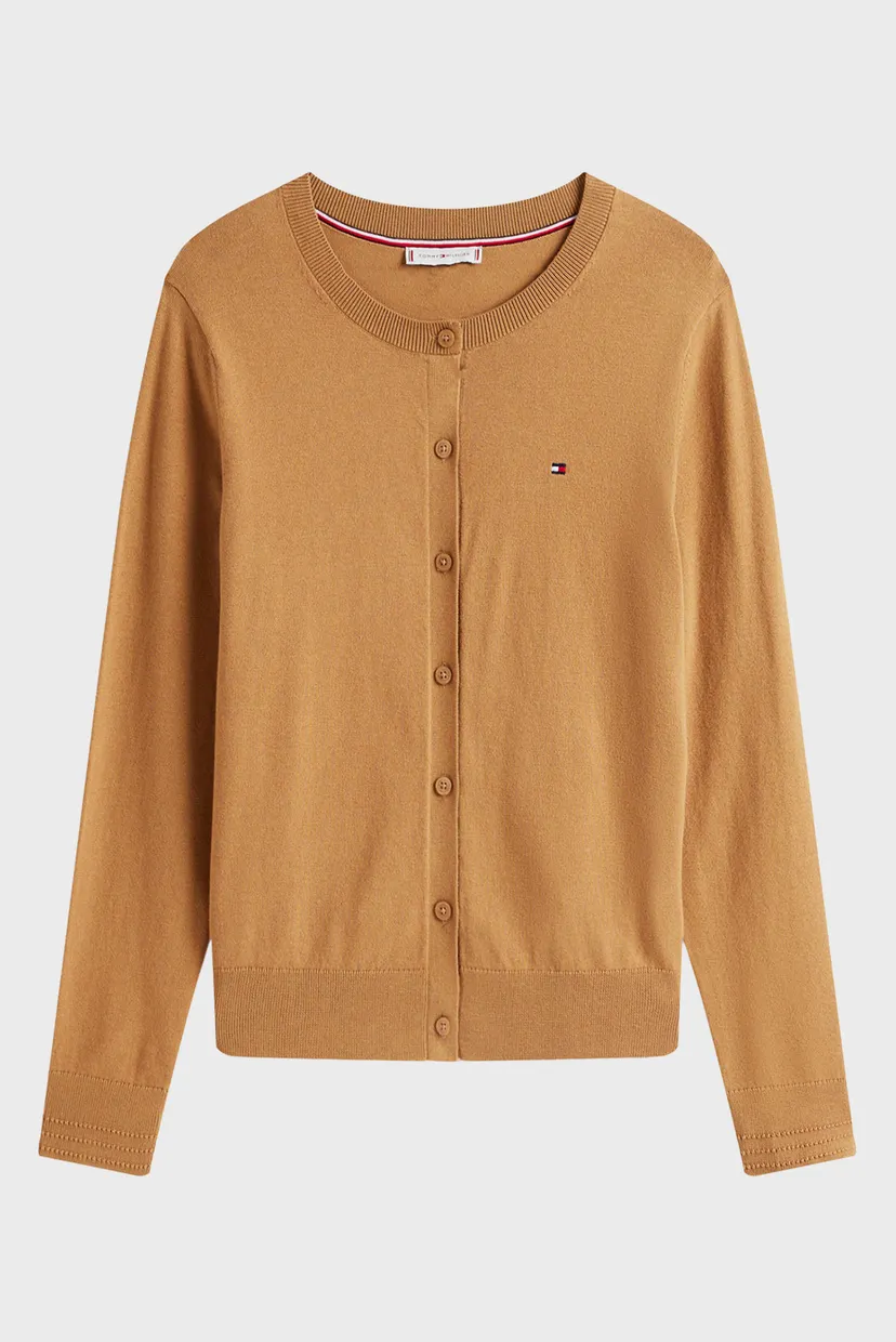 Жіночий коричневий кардиган CO JERSEY STITCH C-NK LS 6