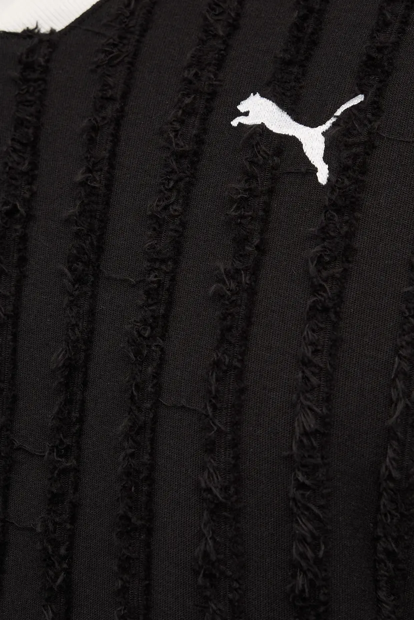 Мужской черный лонгслив T7 Relaxed Long Sleeve Polo Men 5