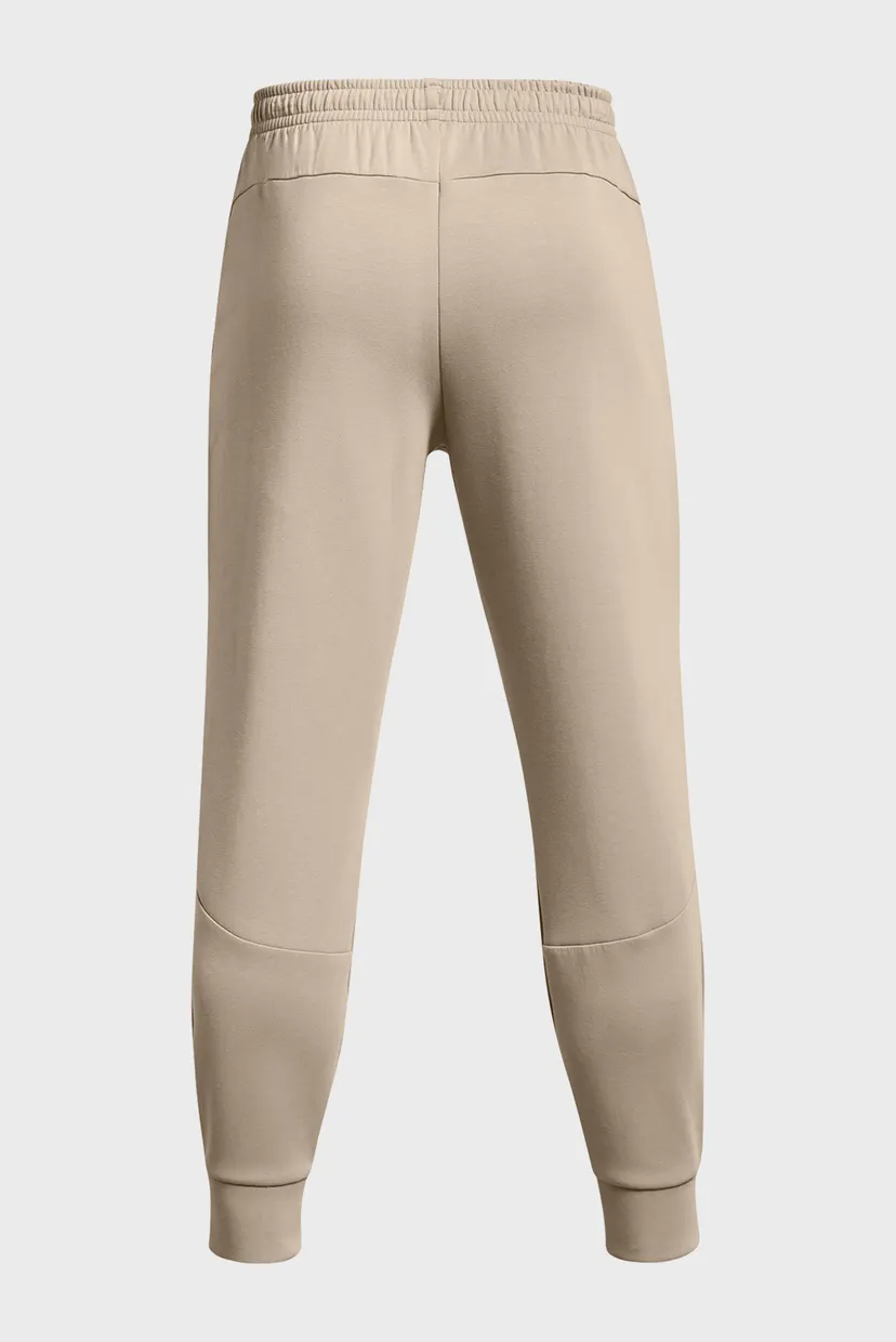Чоловічі бежеві спортивні штани UA Unstoppable Flc Joggers 6