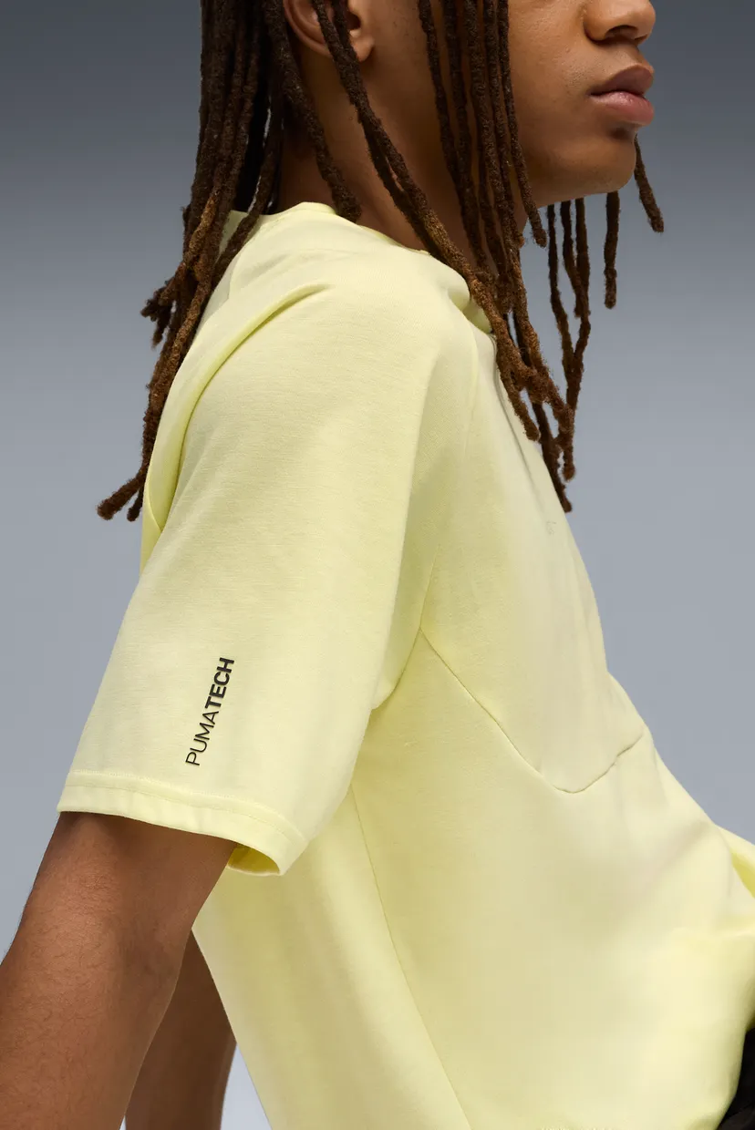 Чоловіча жовта футболка PUMATECH Graphic Relaxed Tee Men 4