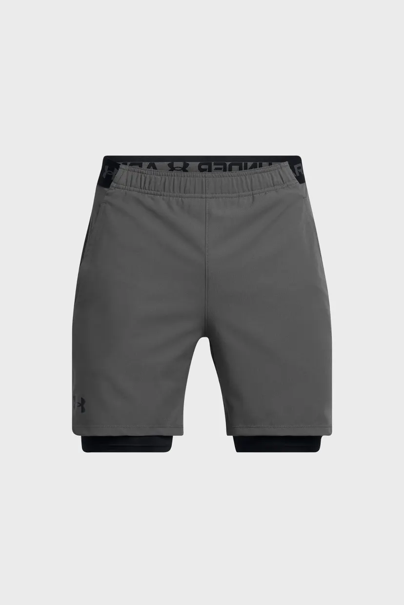 Чоловічі сірі шорти UA Vanish Woven 2in1 Sts 5
