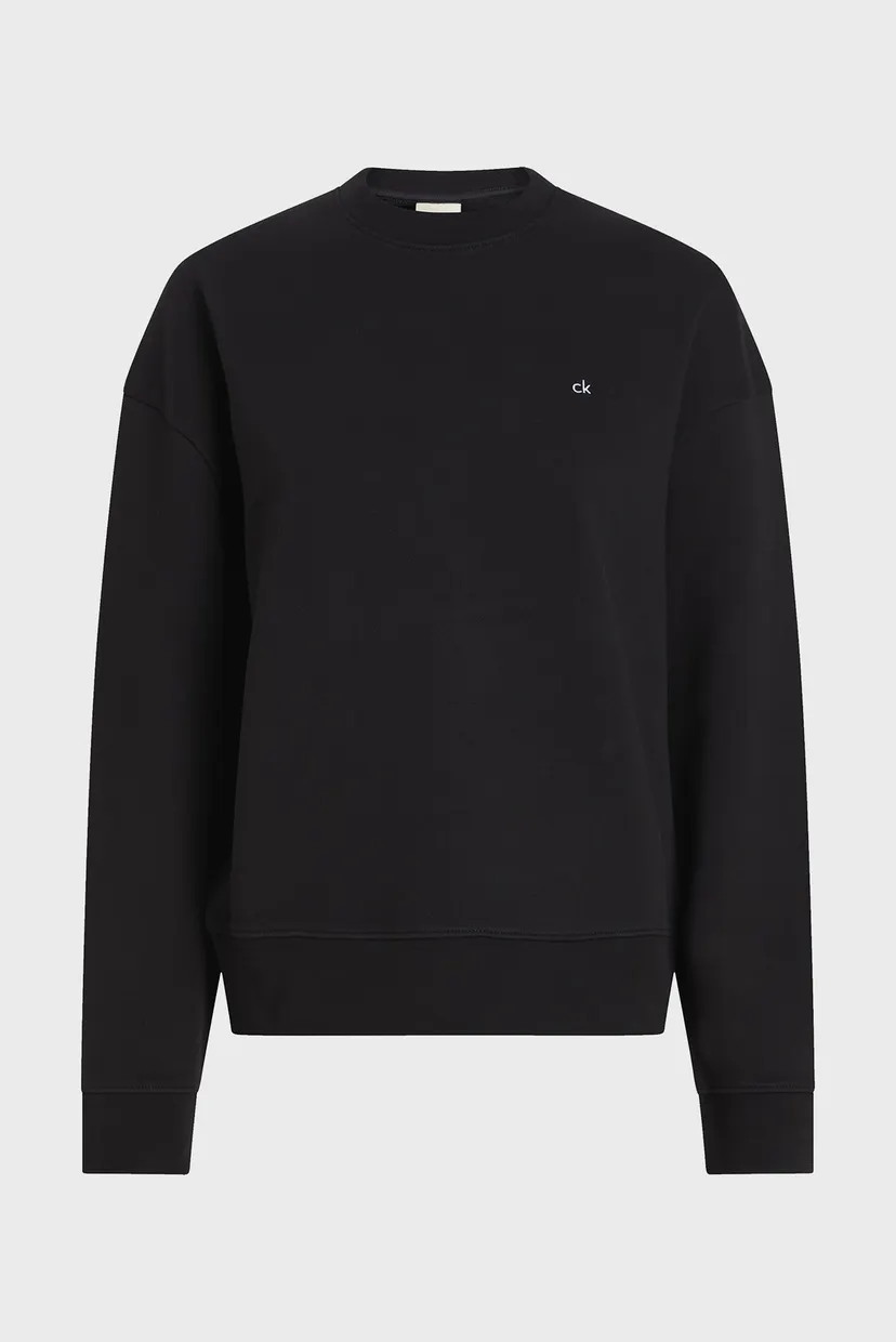 Жіночий чорний світшот CK EMB REGULAR TERRY SWEATSHIRT 6
