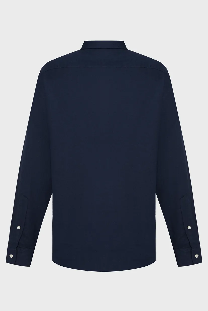 Чоловіча темно-синя сорочка WCC HERRINGBONE SOLID RF SHIRT 6