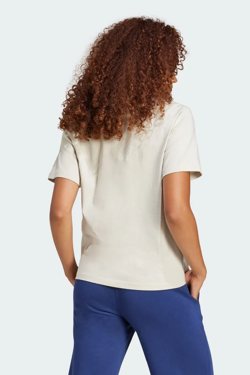 Женская бежевая футболка Essentials Small Logo Cotton 3